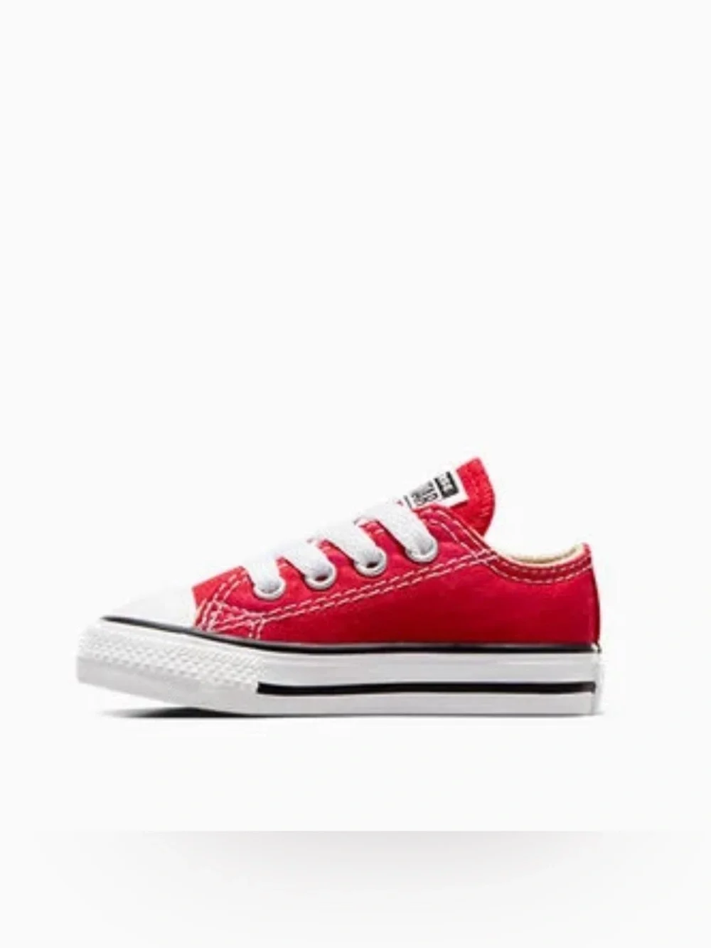 Converse Low Top Sneakers in Red & White